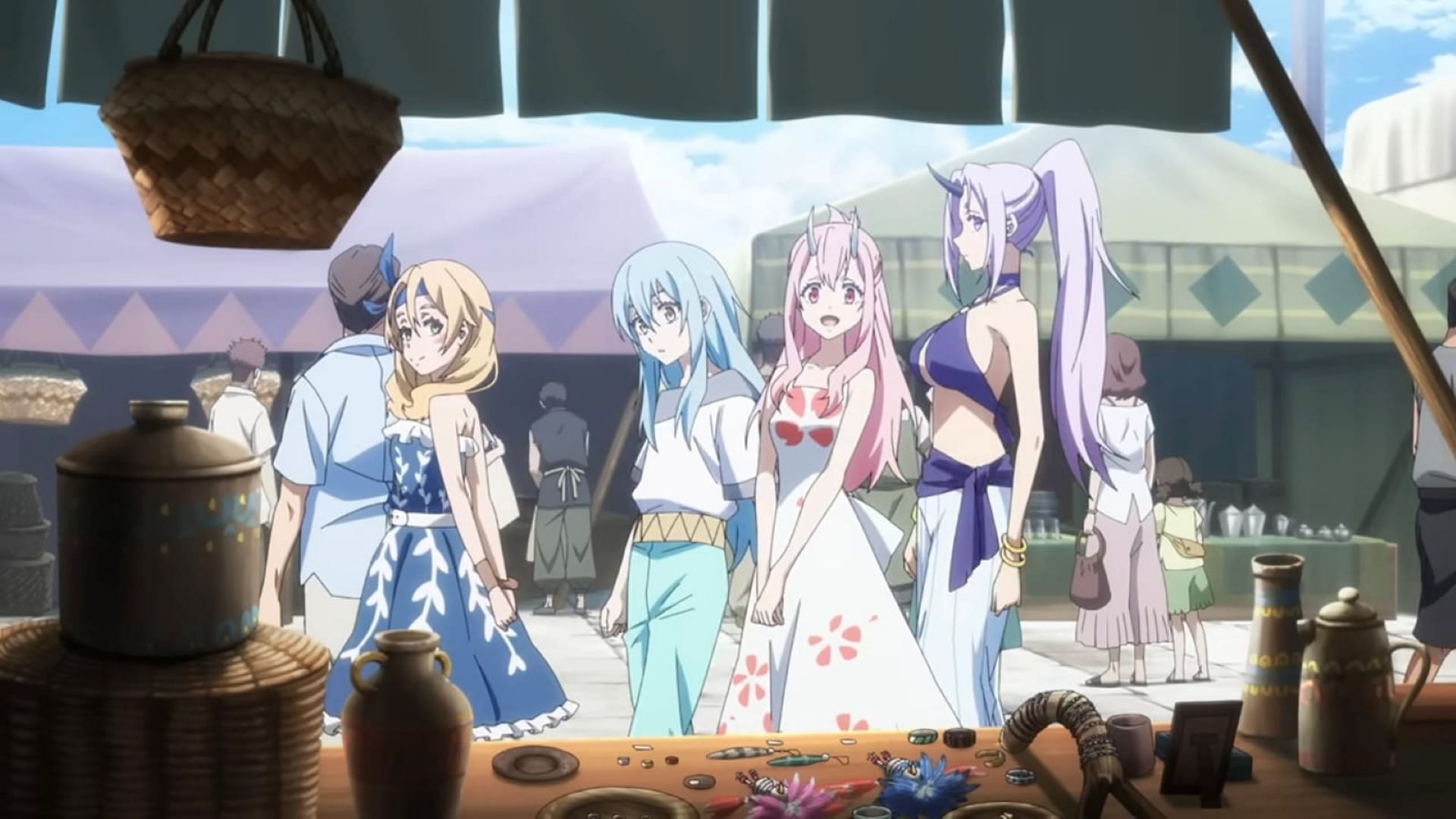 Rimuru and his friends, as seen in the PV (Image via 8Bit Studios)